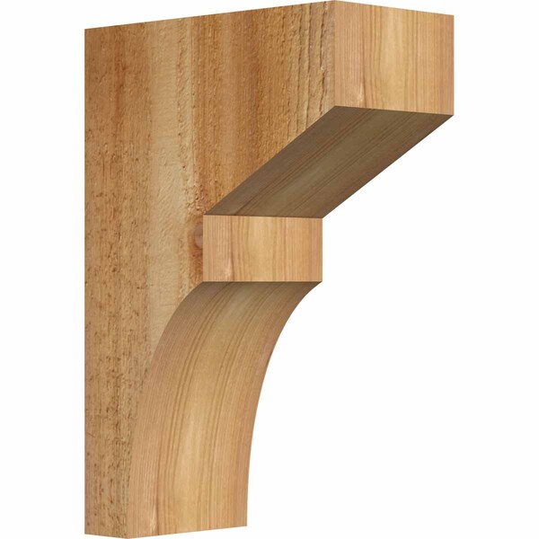 Ekena Millwork Monterey Rough Sawn Corbel, Western Red Cedar, 4"W x 8"D x 12"H COR04X08X12MON00RWR - main